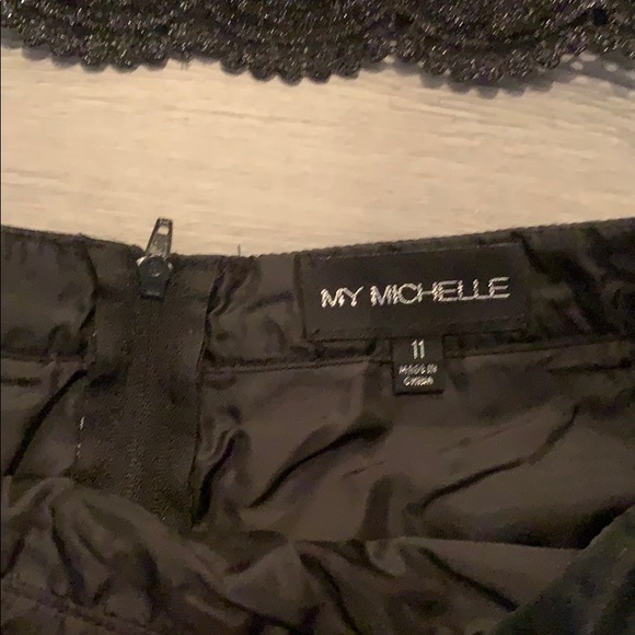 Black and silver two piece dress - Picture 4 of 5